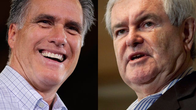 Mitt Romney and Newt Gingrich 