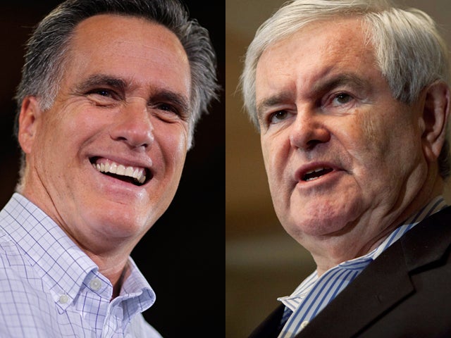 Mitt Romney and Newt Gingrich 