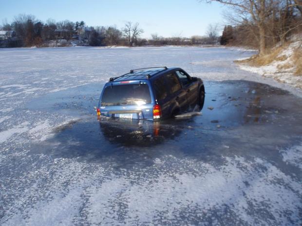 Vehicle Through Ice 