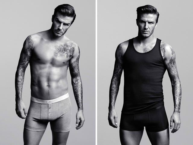 David Beckham strips down for underwear ads - CBS News