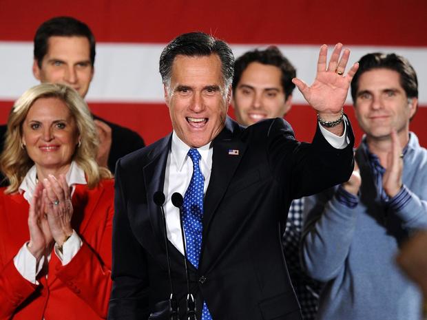 Romney congratulates Santorum, Paul 