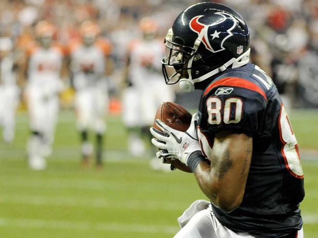 Andre Johnson pulls in the catch and scores a touchdown 