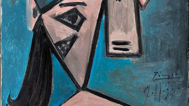 A 1939 female bust by Spanish painter Pablo Picasso belonging to the National Art Gallery in Athens, Greece, is seen in this June 30, 2011, handout photo provided by the Greek police. The Picasso oil on canvas is one of three works stolen from the Athens  