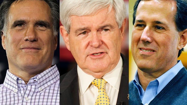 Romney, Gingrich, Santorum  