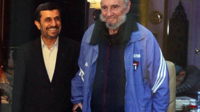Fidel Castro with Mahmoud Ahmadinejad 