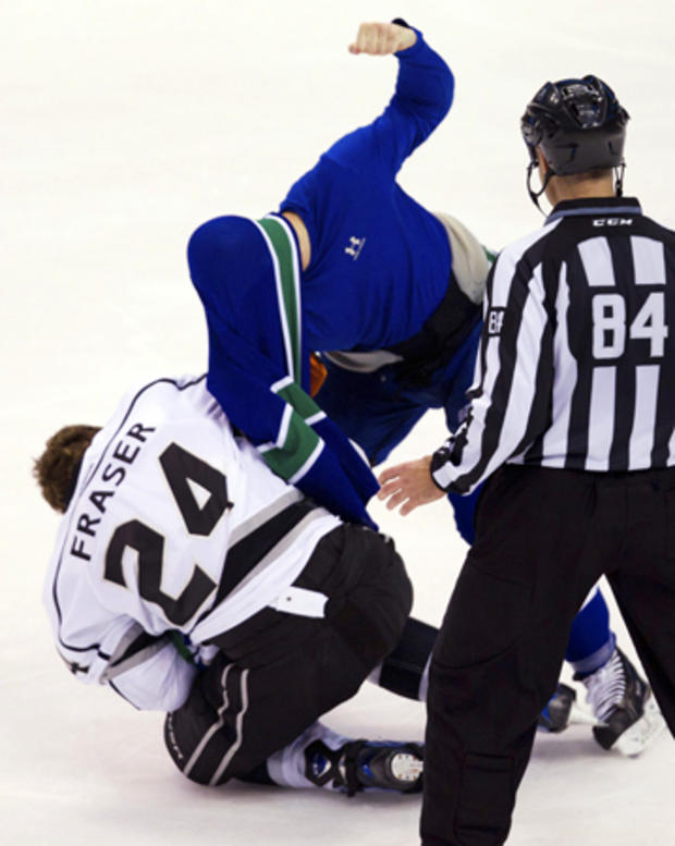 Colin Fraser and Keith Ballard fight 