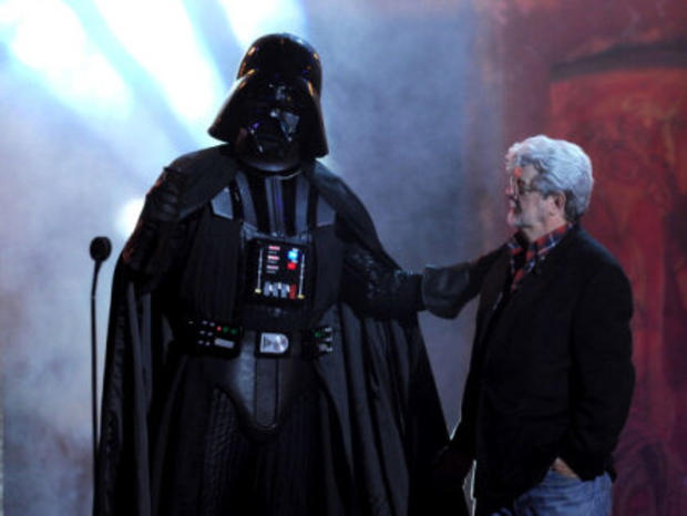 George Lucas and Darth Vader 