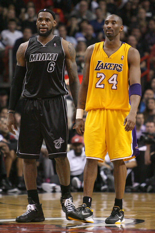 Kobe Bryant and LeBron James 
