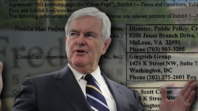 Gingrich releases Freddie Mac contract 