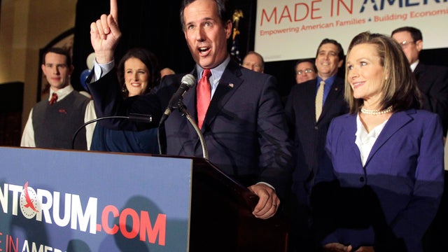 Santorum makes comeback in three states  