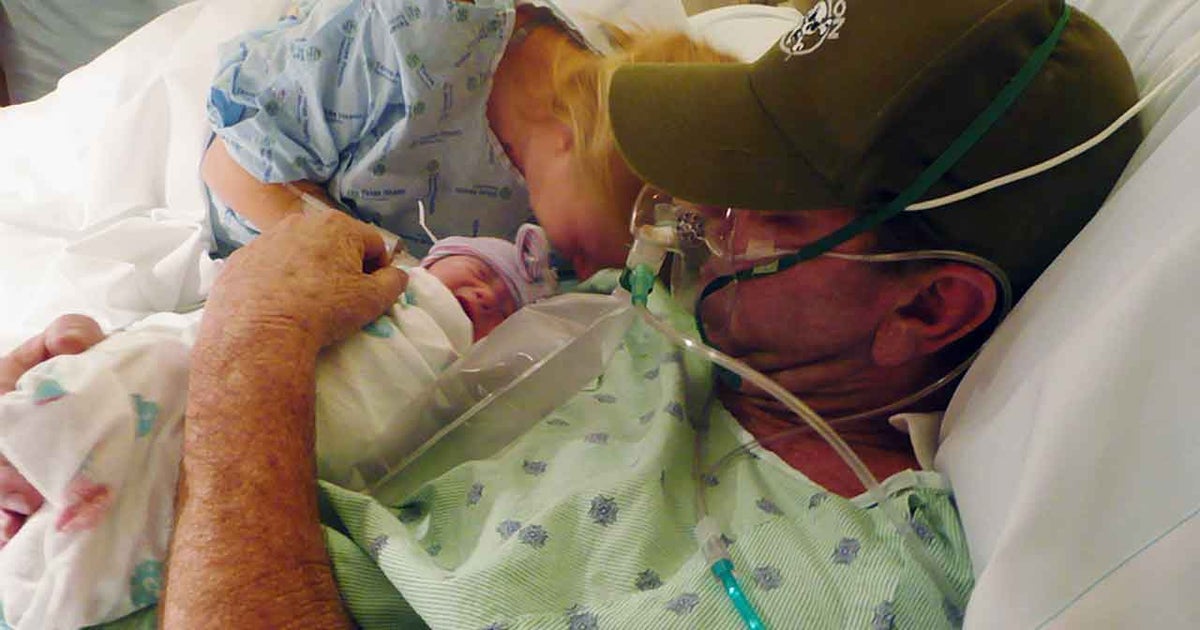 Induced labor allows dying man to see daughter - CBS News