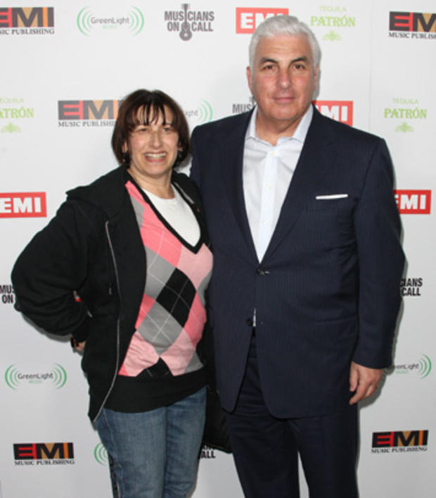 Janice and Mitch Winehouse attend the EMI GRAMMY After Party at the Capital Records Building 