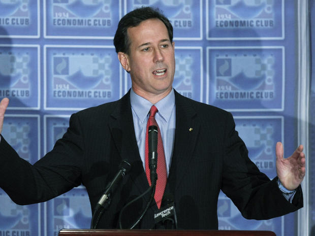 Republican presidential candidate and former U.S. Sen. Rick Santorum 