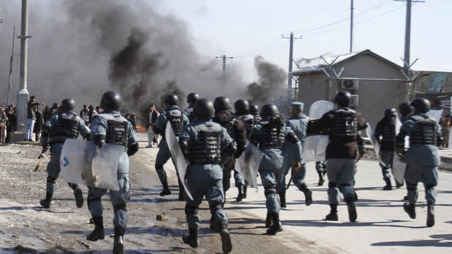 Quran burning protest in Bagram, Afghanistan 