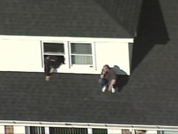 Woburn Suspect on roof 
