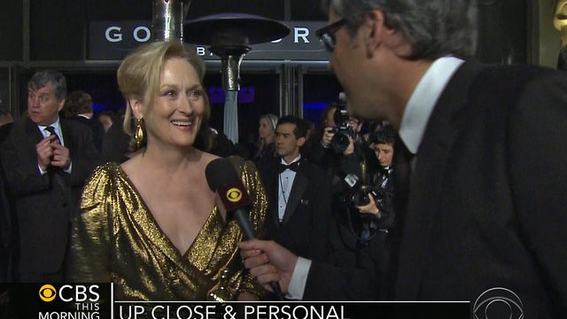 Meryl Streep and Mo Rocca 