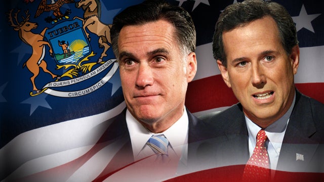 2012 - Elections Mitt Romney Rick Santorum 