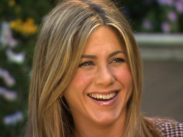 Jennifer Aniston talking to Gayle King on "CBS This Morning" Feb. 27, 2012 