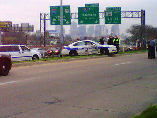 Dallas Police Squad Car Crash 