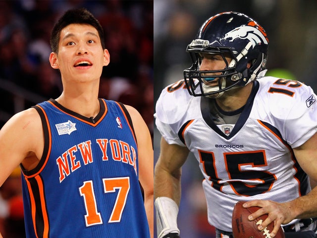 Jeremy Lin and Tim Tebow 