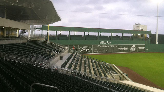 Green Monster at JetBlue Park in Fort Myers (a look at both levels