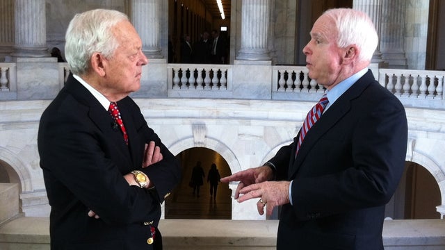Sen. McCain and Bob Schieffer 