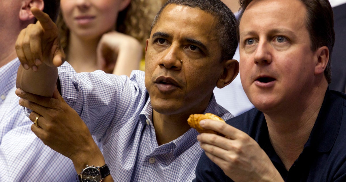 Obama takes U.K. leader to NCAA tourney game - CBS News