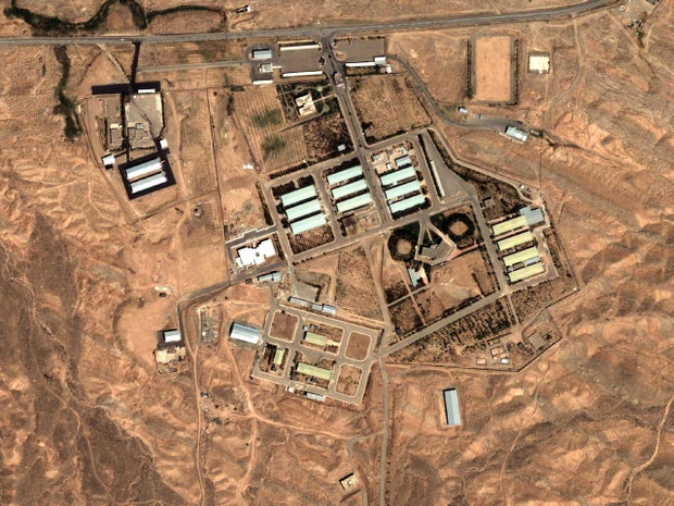 The military complex at Parchin, Iran, about 19 miles southeast of Tehran, is seen in this Aug. 13, 2004, satellite image provided by DigitalGlobe and the Institute for Science and International Security.