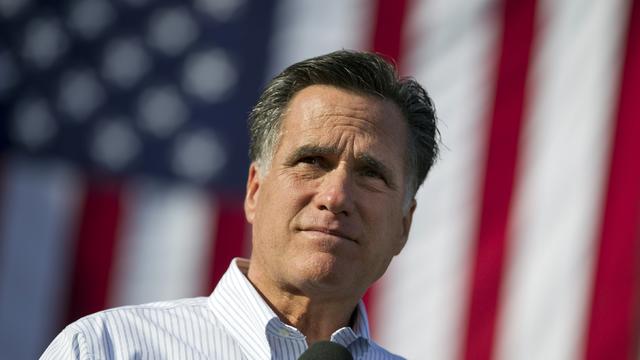 Mitt Romney speaks during a Missouri campaign stop  