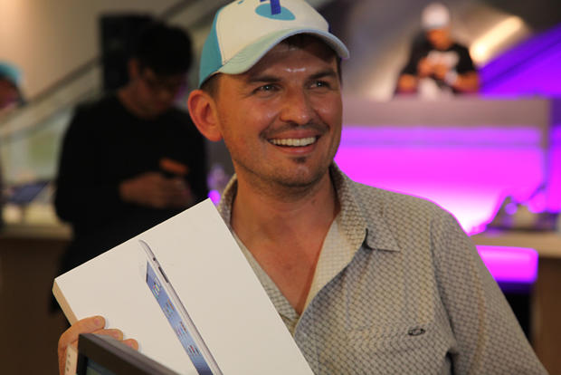 David Tarasenko, buyer of the first new iPad 