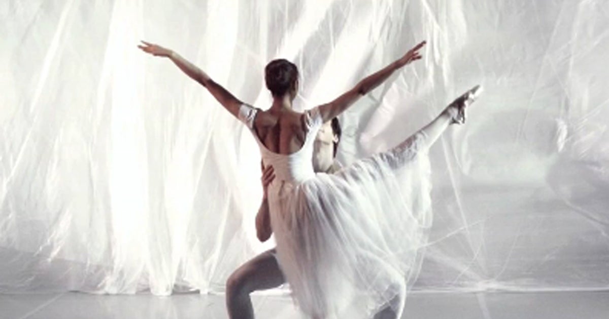 Stunning ballet jumps performed in super slow-motion - CBS News
