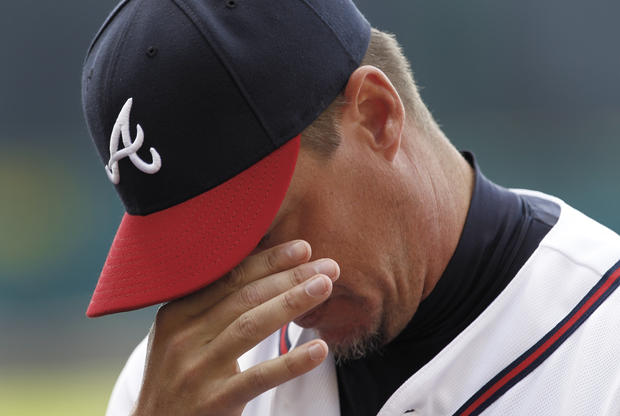 Chipper Jones announces that he will retire following the 2012 season during a news conference 