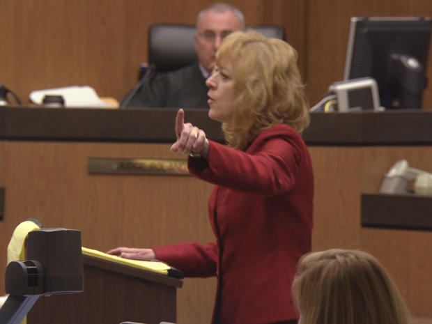 Prosecutor Laura Reckart during her closing remarks 