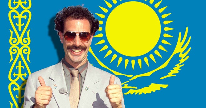 Borat" anthem at sport event angers Kazakhstan - CBS News