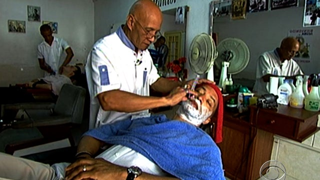 Daniel Garcia Perez, cuba, barber shop, Byron Pitts 