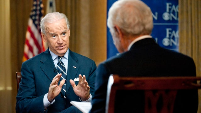 Joe Biden and Bob Schieffer 