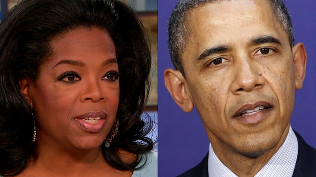 Oprah Winfrey and President Barack Obama 