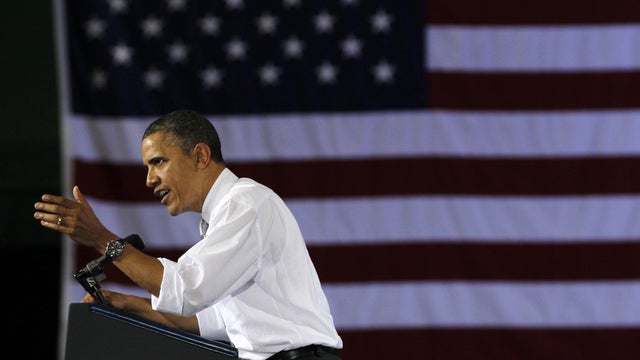 President Obama speaks at a campaign fundraiser at the University of Vermont 