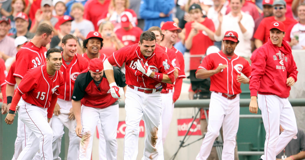 USA. 28th July, 2021. The Cincinnati Reds' Joey Votto reacts after