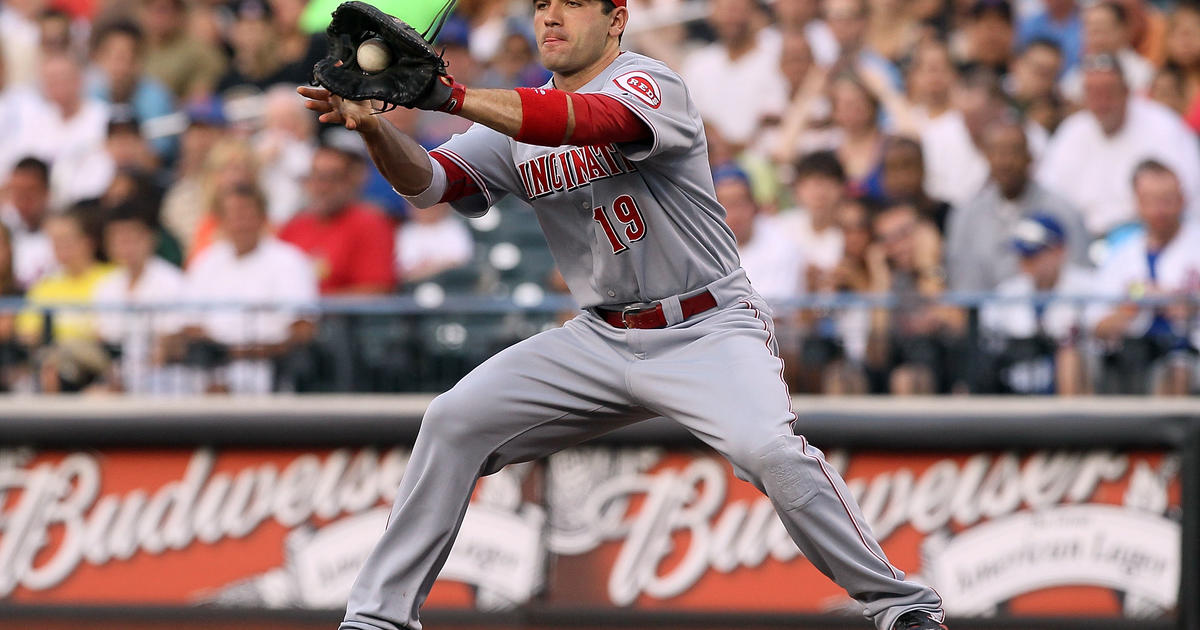 USA. 28th July, 2021. The Cincinnati Reds' Joey Votto reacts after