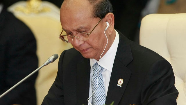 Burma's President Thein Sein attends conclusion of ASEAN Summit 