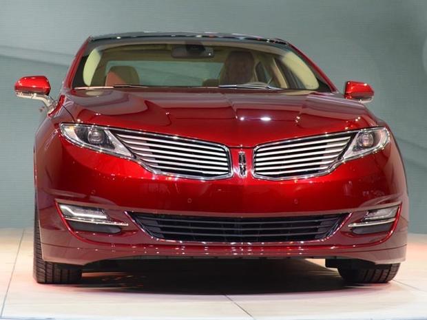 The new Lincoln MKZ is on display during the first day of press previews at the New York International Automobile Show on April 4, 2012 in New York. AFP PHOTO/Stan HONDA (Photo credit should read STAN HONDA/AFP/Getty Images) 