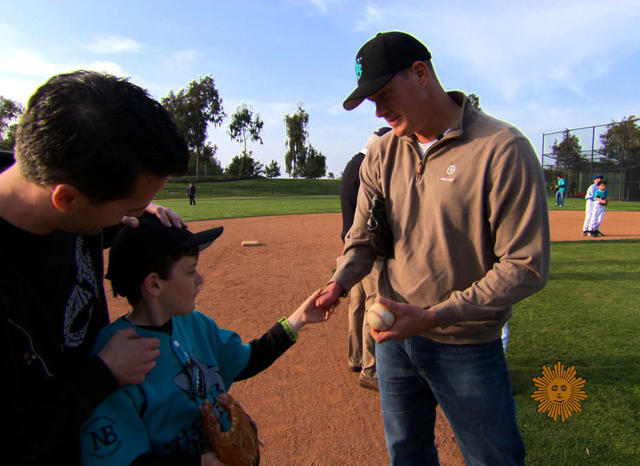 Jim Abbott makes his best pitch ever - CBS News