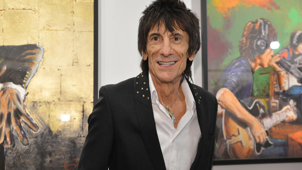 Ronnie Wood's "Faces, Time and Places" art exhibition 