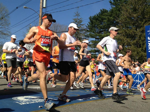 Boston Marathon Runners 