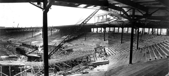 Fenway Park is under re-construction 