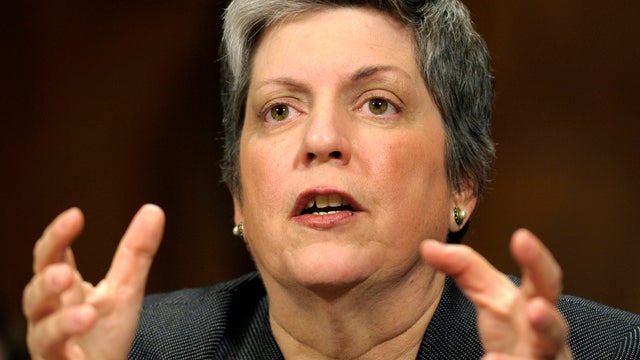 Homeland Security Secretary Janet Napolitano testifies on Capitol Hill in Washington April 25, 2012. 
