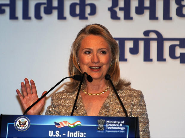 Secretary of State Hillary Clinton in India 
