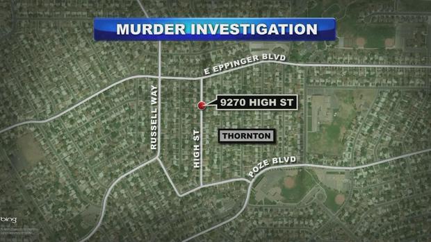THORNTON MURDER INVEST MAP 