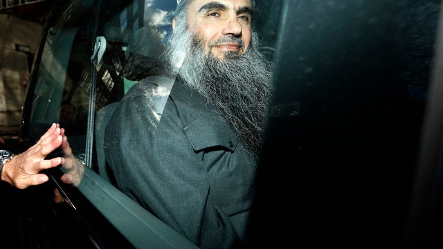Abu Qatada is driven away after being refused bail at a hearing at London's Special Immigration Appeals Commission, which handles deportation and security cases, in London April 17, 2012. 